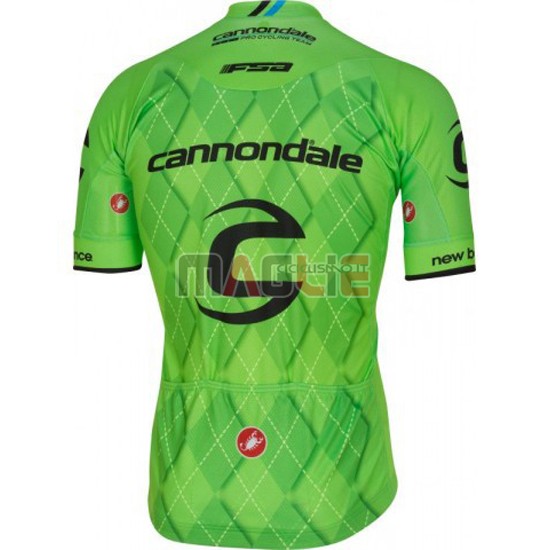 Maglia Cannondale manica corta 2016 nero e verde